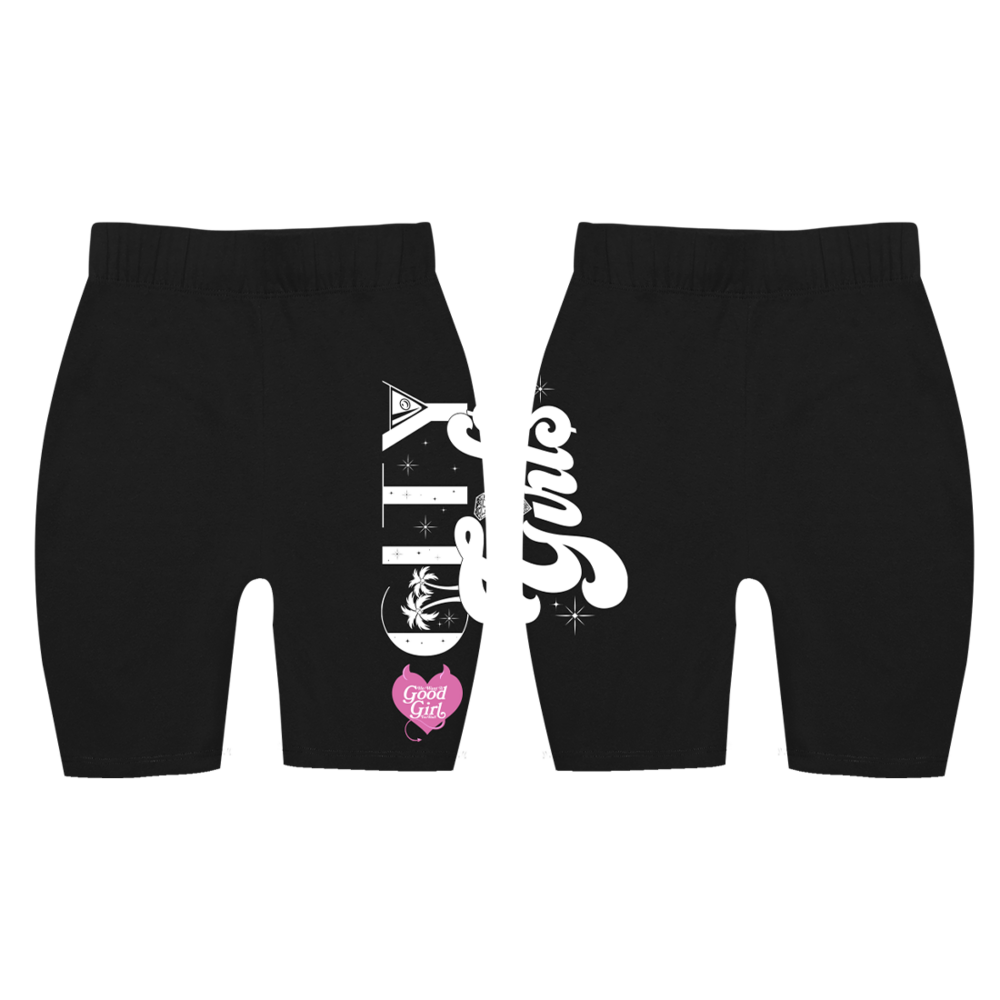 White biker shorts in top store