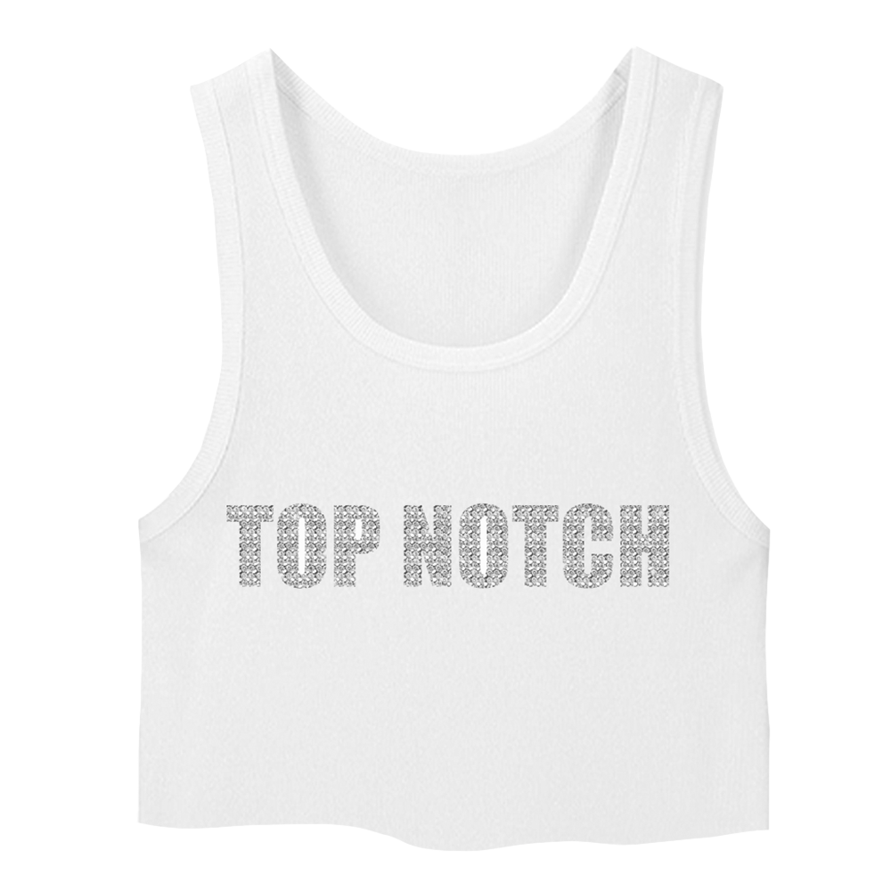 Top Notch Bedazzled Crop Tank – City Girls Official Store